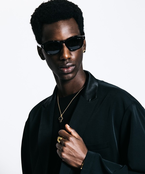 CRIMIE（クライミー）の「STONE CROSS SILVER NECKLACE 24KDP（ネックレス・メンズ・ブルー/ブラック・ONE SIZE）」の8枚目の写真