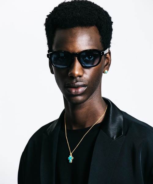 CRIMIE（クライミー）の「STONE CROSS SILVER NECKLACE 24KDP（ネックレス・メンズ・ブルー/ブラック・ONE SIZE）」の14枚目の写真