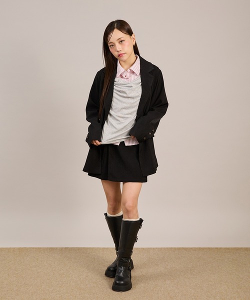 apres jour mignon(アプレジュールミニョン)の「【セットアップ着用可能】オーバーダブルジャケット(テーラードジャケット・レディース・グレー/ブラック/ブラウン系その他・フリー/X-LARGE)」の16枚目の写真