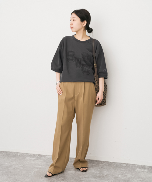 Spick & Span（スピックアンドスパン）の「Champion/チャンピオン REVERSE WEAVE SHORT SLEEVE SWEA（スウェット・レディース・ブラック系その他/ブラウン・MEDIUM）」の5枚目の写真