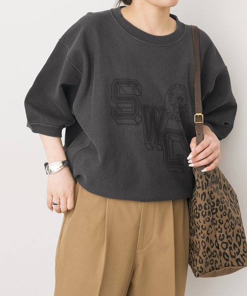 Spick & Span（スピックアンドスパン）の「Champion/チャンピオン REVERSE WEAVE SHORT SLEEVE SWEA（スウェット・レディース・ブラック系その他/ブラウン・MEDIUM）」の8枚目の写真
