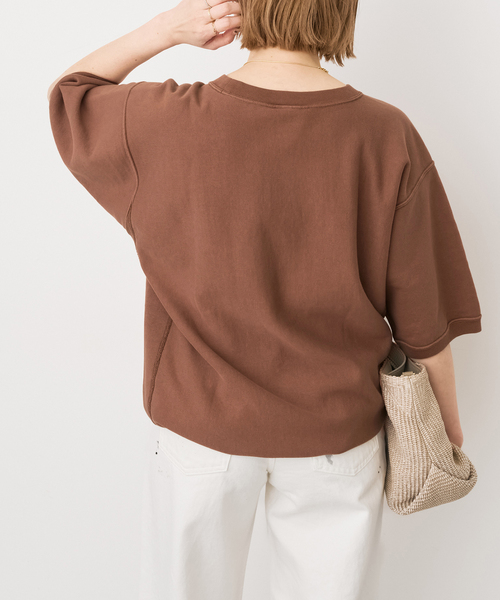 Spick & Span（スピックアンドスパン）の「Champion/チャンピオン REVERSE WEAVE SHORT SLEEVE SWEA（スウェット・レディース・ブラック系その他/ブラウン・MEDIUM）」の16枚目の写真