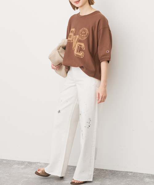 Spick & Span（スピックアンドスパン）の「Champion/チャンピオン REVERSE WEAVE SHORT SLEEVE SWEA（スウェット・レディース・ブラック系その他/ブラウン・MEDIUM）」の18枚目の写真