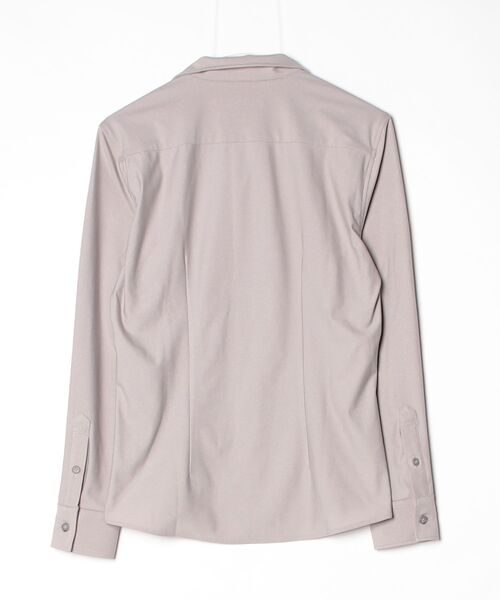 TORNADO MART（トルネードマート）の「TORNADO MART∴シュリンクエンボストリコットシャツ（シャツ/ブラウス・メンズ・ブラック/オフホワイト/ベージュ・M/LL/L）」の4枚目の写真