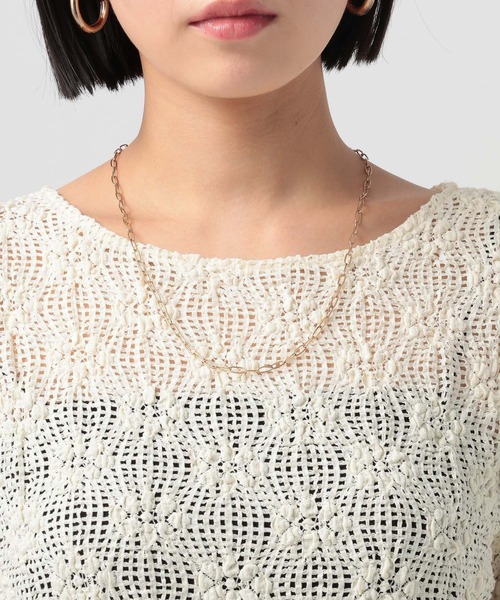 BAYFLOW（ベイフロー）の「カットレースロングスリーブT（Tシャツ/カットソー・レディース・ブラック/オフホワイト・FREE）」の13枚目の写真