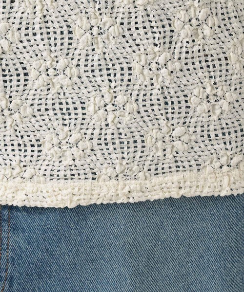 BAYFLOW（ベイフロー）の「カットレースロングスリーブT（Tシャツ/カットソー・レディース・ブラック/オフホワイト・FREE）」の15枚目の写真