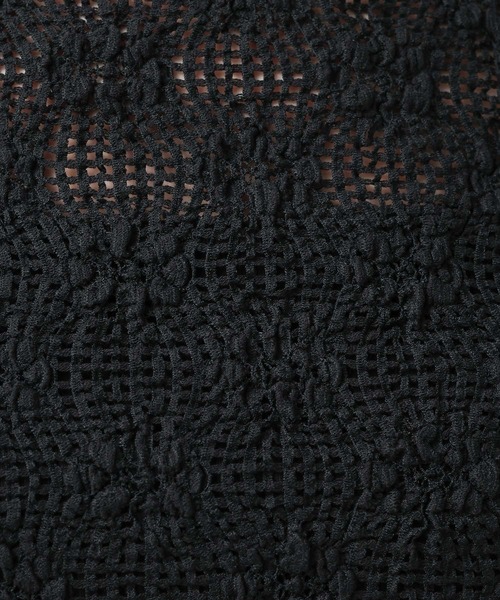 BAYFLOW（ベイフロー）の「カットレースロングスリーブT（Tシャツ/カットソー・レディース・ブラック/オフホワイト・FREE）」の18枚目の写真