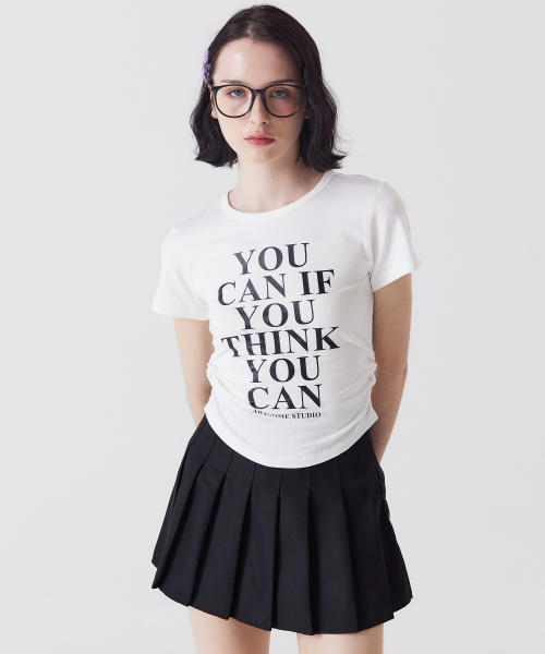 AWESOME STUDIO(オーサムスタジオ)の「ユーカン シャーリング 半袖Tシャツ アイボリー(Tシャツ/カットソー・レディース・その他・FREE)」の3枚目の写真