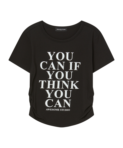 AWESOME STUDIO(オーサムスタジオ)の「ユーカン シャーリング 半袖Tシャツ アイボリー(Tシャツ/カットソー・レディース・その他・FREE)」の7枚目の写真