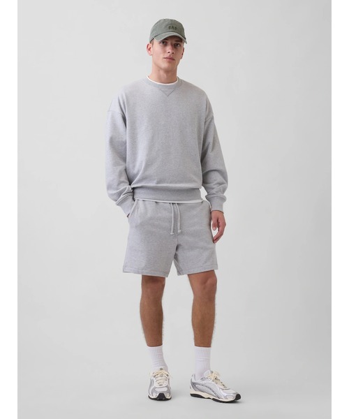 GAP(ギャップ)の「ヘビーウェイト フレンチテリー スウェットショートパンツ(スウェットパンツ・メンズ・ブラック/ネイビー/ライトグレー/グリーン/アイボリー/ブラック系その他/ダークグリーン・XL/L/M/S/XS)」の8枚目の写真