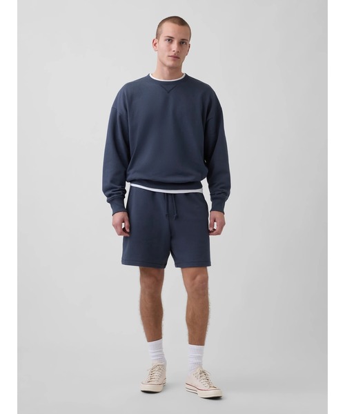GAP(ギャップ)の「ヘビーウェイト フレンチテリー スウェットショートパンツ(スウェットパンツ・メンズ・ブラック/ネイビー/ライトグレー/グリーン/アイボリー/ブラック系その他/ダークグリーン・XL/L/M/S/XS)」の11枚目の写真