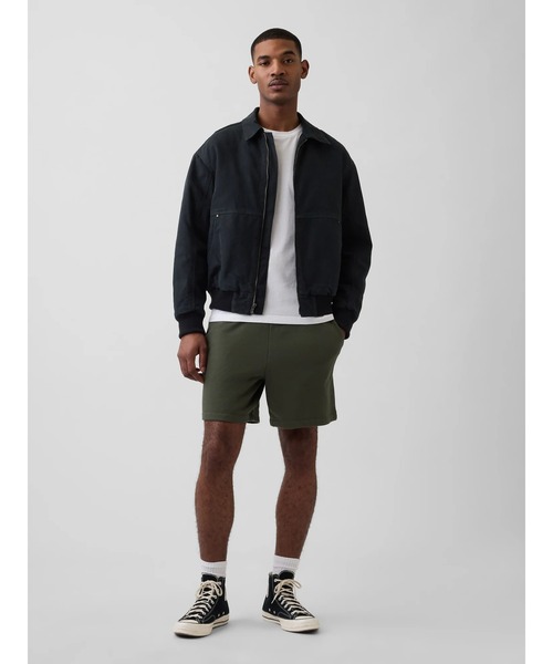 GAP(ギャップ)の「ヘビーウェイト フレンチテリー スウェットショートパンツ(スウェットパンツ・メンズ・ブラック/ネイビー/ライトグレー/グリーン/アイボリー/ブラック系その他/ダークグリーン・XL/L/M/S/XS)」の10枚目の写真