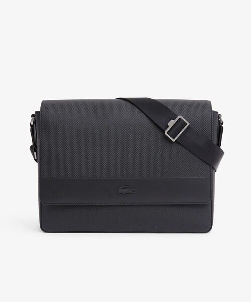 LACOSTE（ラコステ）の「シャンタコ レザー メッセンジャーバッグ（メッセンジャーバッグ・メンズ・ブラック・FREE）」の2枚目の写真