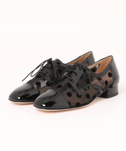 Luca Grossi（ルーカグロッシ）の「チュールレースアップシューズ/LUCA CH567-XS（パンプス・レディース・ドット/ブラック・35/36/37/38）」の10枚目の写真