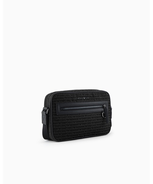 EMPORIO ARMANI（エンポリオアルマーニ）の「【エンポリオ アルマーニ】ショルダーバッグ ジャカード オールオーバーレタリング（ショルダーバッグ・メンズ・ブラック系・FREE）」の3枚目の写真