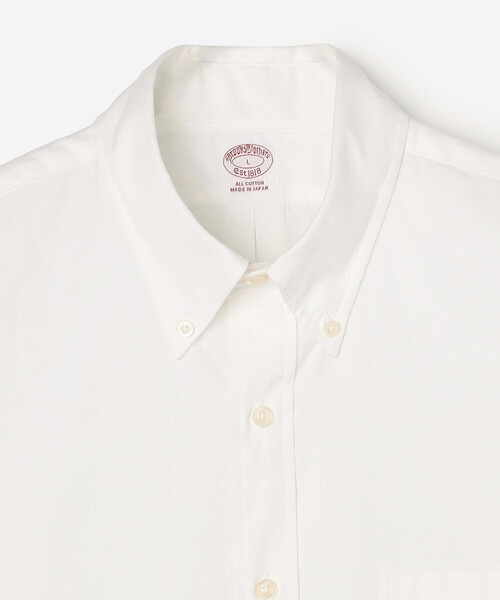 BROOKS BROTHERS(ブルックスブラザーズ)の「Brooks Brothers |〈別注〉ピンポイントオックスフォード ポロカラーボタンダウンシャツ MEN(シャツ/ブラウス・メンズ・ホワイト・M/L)」の4枚目の写真
