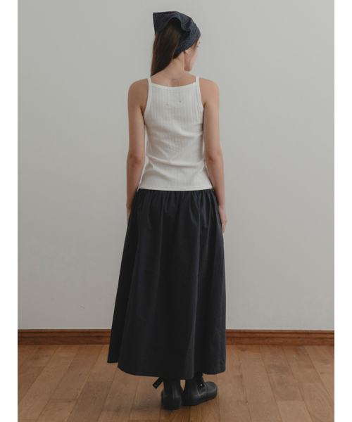 THEMITTEN（ザ・ミトン）の「Labe cotton skirt (navy)（スカート・レディース・その他・FREE）」の5枚目の写真