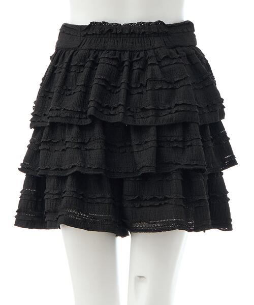 INGNI（イング）の「レースフリルショートパンツ（その他パンツ・レディース・ブラック/オフホワイト・FREE）」の11枚目の写真