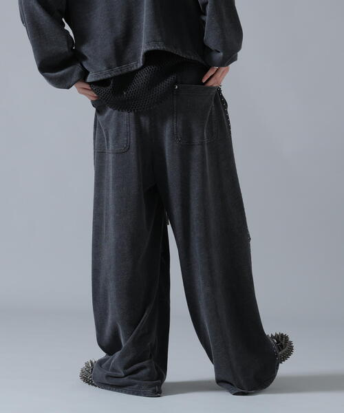DANKE SCHON（ダンケシェーン）の「【WEB&DEPOT限定】DankeSchon/ダンケシェーン/STUDS SWEAT PANTS（スウェットパンツ・メンズ・ブラック/ブラウン・S/L/M）」の3枚目の写真