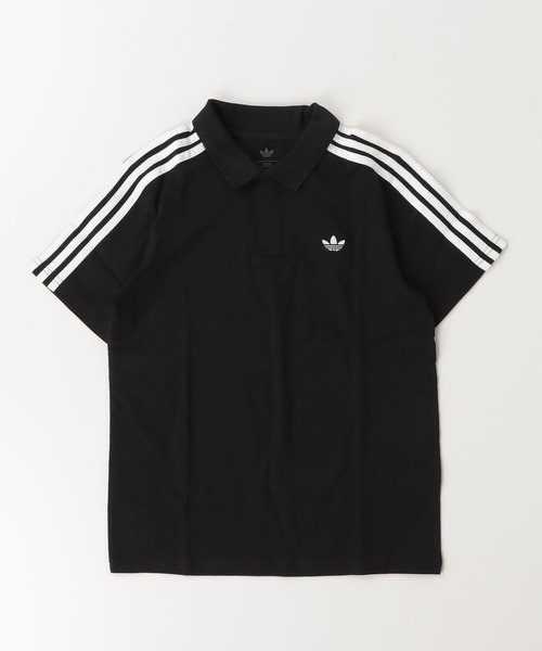 adidas(アディダス)の「スリーストライプス 半袖ポロTシャツ / ポロシャツ / アディダスオリジナルス (キッズ/子供用)(ポロシャツ・キッズ・ブラック・130/140/150/160)」の9枚目の写真