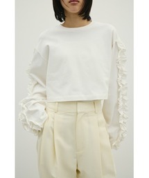 STYLEMIXER | フリルスリーブカットトップ(Tシャツ/カットソー)