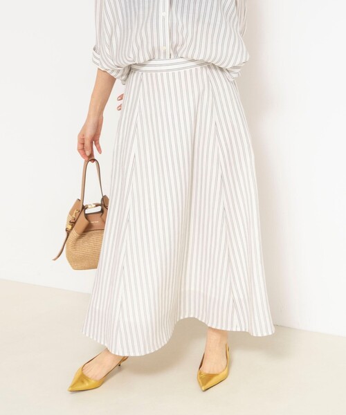 NOLLEY’S(ノーリーズ)の「《セットアップ対応》ウォッシャブルストライプフレアスカート(スカート・レディース・ホワイト系その他4/ピンク系その他3/ブルー系その他3・38/36)」の10枚目の写真