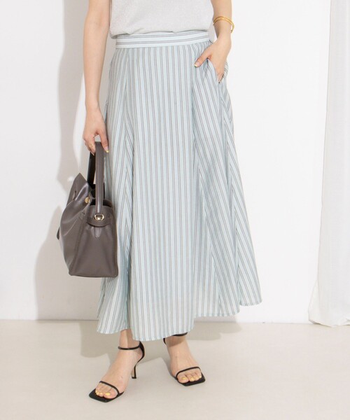 NOLLEY’S(ノーリーズ)の「《セットアップ対応》ウォッシャブルストライプフレアスカート(スカート・レディース・ホワイト系その他4/ピンク系その他3/ブルー系その他3・38/36)」の15枚目の写真