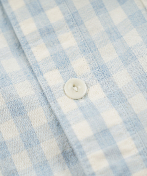 FRIZMWORKS（フリズムワークス）の「MELANGE CHECK WORK SHIRT _ SKY（シャツ/ブラウス・メンズ・その他・SMALL/MEDIUM/LARGE/X-LARGE）」の4枚目の写真