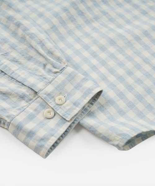 FRIZMWORKS（フリズムワークス）の「MELANGE CHECK WORK SHIRT _ SKY（シャツ/ブラウス・メンズ・その他・SMALL/MEDIUM/LARGE/X-LARGE）」の5枚目の写真