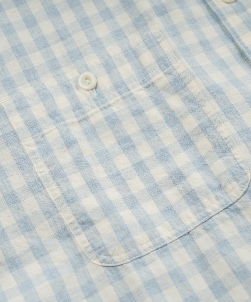 FRIZMWORKS（フリズムワークス）の「MELANGE CHECK WORK SHIRT _ SKY（シャツ/ブラウス・メンズ・その他・SMALL/MEDIUM/LARGE/X-LARGE）」の6枚目の写真