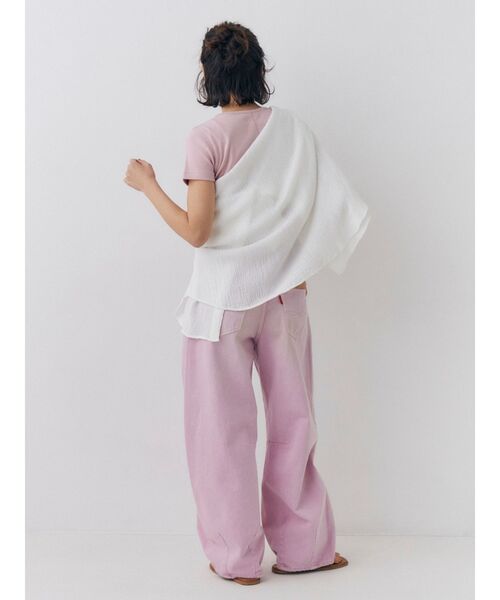 Ungrid（アングリッド）の「カラーフィットTee（Tシャツ/カットソー・レディース・イエロー/ピンク/ブルー/オフホワイト/ブラック・SMALL/MEDIUM）」の11枚目の写真