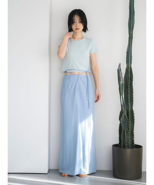 Ungrid（アングリッド）の「カラーフィットTee（Tシャツ/カットソー・レディース・イエロー/ピンク/ブルー/オフホワイト/ブラック・SMALL/MEDIUM）」の12枚目の写真