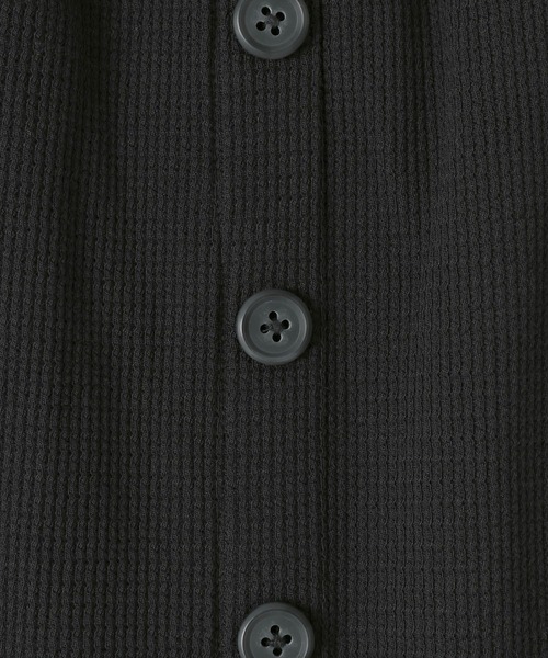 LEPSIM（レプシィム）の「フロントボタンワッフルスカート　601355（スカート・レディース・ブラック/ホワイト×ブラック/グレイッシュベージュ/ブルー・FREE）」の11枚目の写真