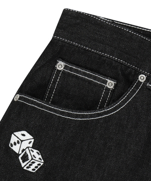 WKNDRS(ウィーキャンドース)の「777 DENIM PANTS (BLACK)(デニムパンツ・レディース・その他・SMALL/MEDIUM/LARGE/X-LARGE)」の4枚目の写真