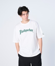 FLASH PACKER（フラッシュパッカー）の「FLASH PACKER フラッシュパッカー/ 26春夏新作 リラックスシルエット Dry Silky Cotton ロゴプリント 半袖Tシャツ /// XT-CLC（Tシャツ/カットソー）」