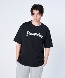 FLASH PACKER（フラッシュパッカー）の「FLASH PACKER フラッシュパッカー/ 26春夏新作 リラックスシルエット Dry Silky Cotton ロゴプリント 半袖Tシャツ /// XT-CLC（Tシャツ/カットソー）」