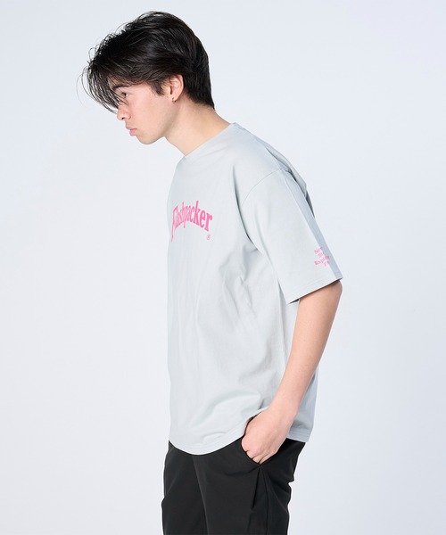 FLASH PACKER(フラッシュパッカー)の「FLASH PACKER フラッシュパッカー/ リラックスシルエット Dry Silky Cotton ロゴプリント 半袖Tシャツ // XT-CLC(Tシャツ/カットソー・メンズ・ホワイト/ブラック/ブルー・SMALL/MEDIUM/LARGE/X-LARGE)」の9枚目の写真