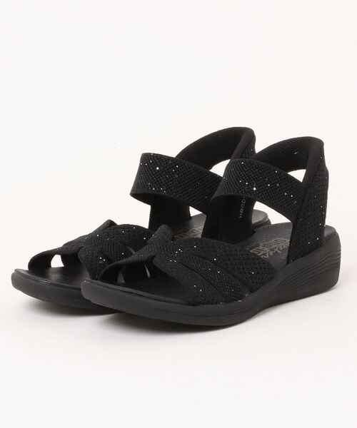 SKECHERS(スケッチャーズ)の「【SKECHERS】スケッチャーズ SLIP-INS: ARYA - SPARKLING PRAISE(スリップインズ:アリヤ - スパークリング プレイズ) 119842(サンダル・レディース・モカ/ブラック×ブラック・23.0cm/24.0cm/25.0cm)」の2枚目の写真