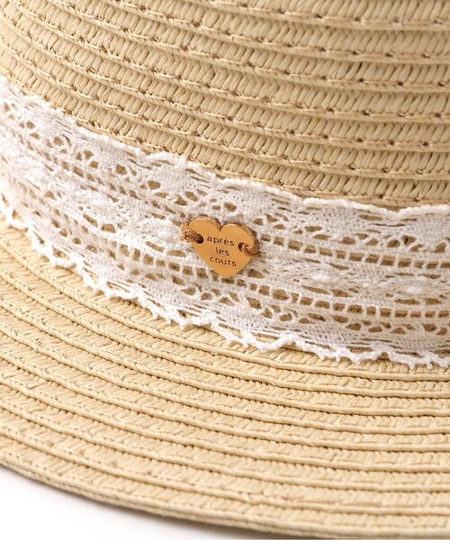 apres les cours(アプレレクール)の「【UVカット】レースリボンカンカン帽(ハット・キッズ・アイボリー・54/52/50/48)」の14枚目の写真