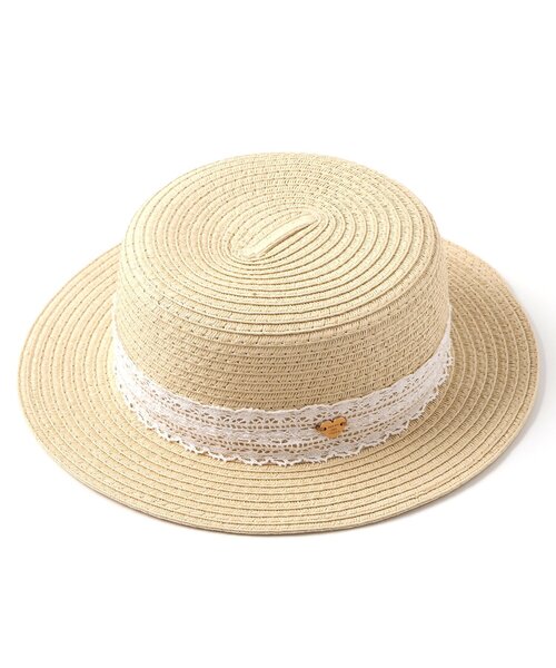 apres les cours(アプレレクール)の「【UVカット】レースリボンカンカン帽(ハット・キッズ・アイボリー・54/52/50/48)」の19枚目の写真