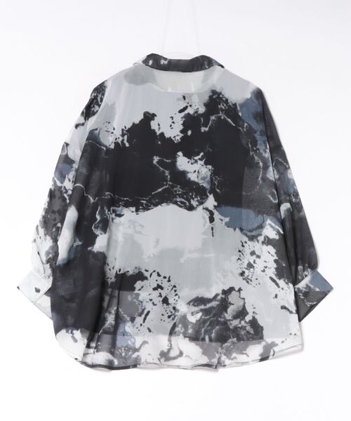 GORGE(ゴージ)の「《インナー付き・モヤ柄》シャツ/カジュアル×モード/春夏秋/全4色(シャツ/ブラウス・レディース・ダークブラウン/ブラウン/グレー/ブラック・F)」の22枚目の写真