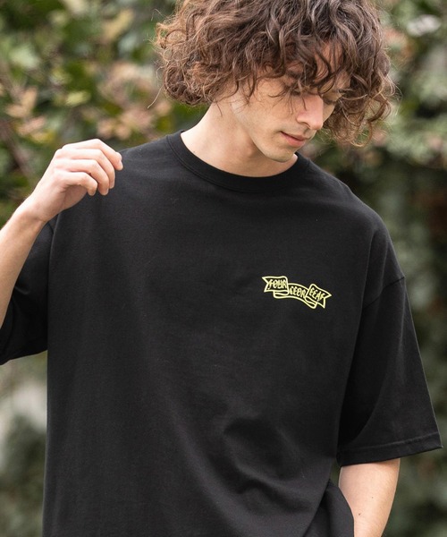CAMBIO(カンビオ)の「mt10413- ビッグシルエットプリントT(Emblem) Tシャツ(2601126MCB)(Tシャツ/カットソー・メンズ・ブラック/ネイビー/ホワイト・XL/L/M/S)」の4枚目の写真