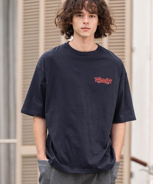 CAMBIO(カンビオ)の「mt10413- ビッグシルエットプリントT(Emblem) Tシャツ(2601126MCB)(Tシャツ/カットソー・メンズ・ブラック/ネイビー/ホワイト・XL/L/M/S)」の17枚目の写真