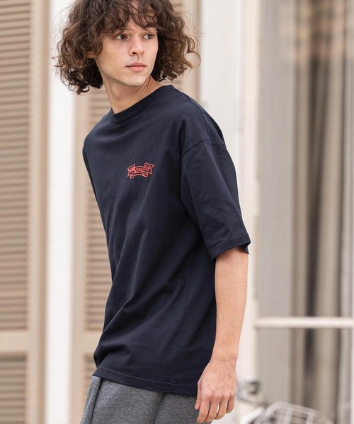 CAMBIO(カンビオ)の「mt10413- ビッグシルエットプリントT(Emblem) Tシャツ(2601126MCB)(Tシャツ/カットソー・メンズ・ブラック/ネイビー/ホワイト・XL/L/M/S)」の18枚目の写真