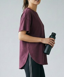 MULEXS（ミューレクス）の「綿100% ヘビーウェイト ラウンドヘム ロング丈Tシャツ / サイドスリット ビッグシルエット カットソー（Tシャツ/カットソー）」