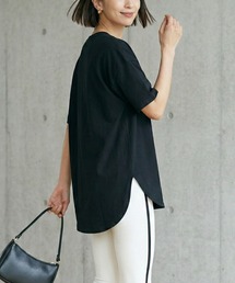 MULEXS（ミューレクス）の「綿100% ヘビーウェイト ラウンドヘム ロング丈Tシャツ / サイドスリット ビッグシルエット カットソー（Tシャツ/カットソー）」