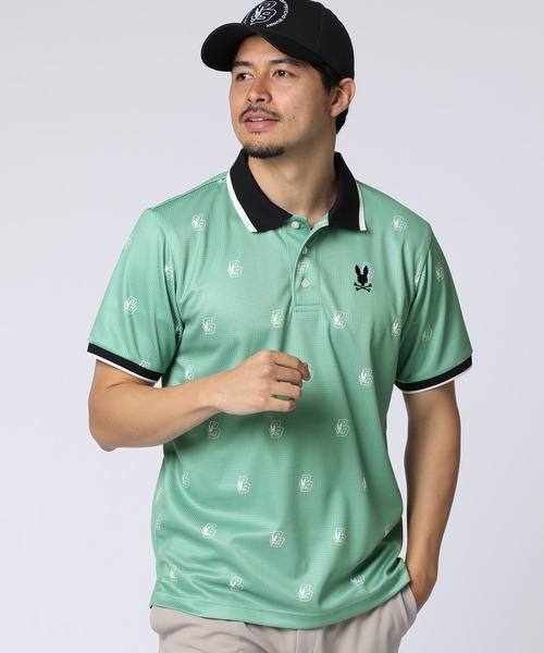 Psycho Bunny（サイコバニー）の「[GOLF]カレッジモノグラムプリント ポロシャツ（ポロシャツ・メンズ・ミント/ブラック/ホワイト・X-LARGE/LARGE/MEDIUM）」の14枚目の写真