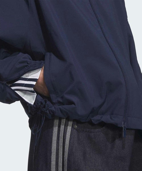 adidas（アディダス）の「スリーストライプス ジップ トラックトップ（ジャージ） / アディダスオリジナルス adidas Originals（ジャージ・レディース・ブルー/ブラック・XX-LARGE/X-SMALL/SMALL/MEDIUM/X-LARGE/LARGE）」の9枚目の写真