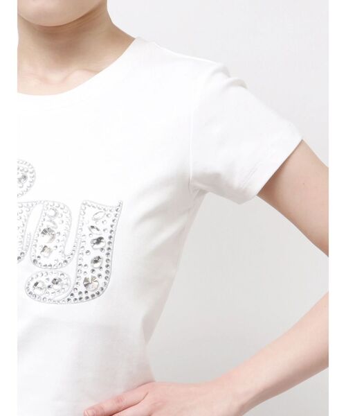 GYDA（ジェイダ）の「gy bijou Tシャツ（Tシャツ/カットソー・レディース・ピンク/パープル/ブラック/オフホワイト・FREE）」の19枚目の写真