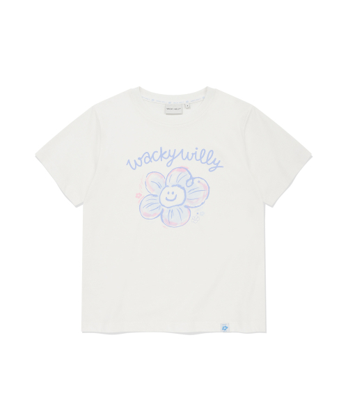 Wacky WiLLy（ワッキーウィリー）の「[26SS] ウィメンズビッグリリーグラフィック半袖Tシャツホワイト（Tシャツ/カットソー・レディース・その他・MEDIUM/LARGE/SMALL）」の7枚目の写真